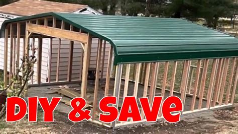 Metal Carport Ideas / How To Enclose A Metal Carport / Part 3